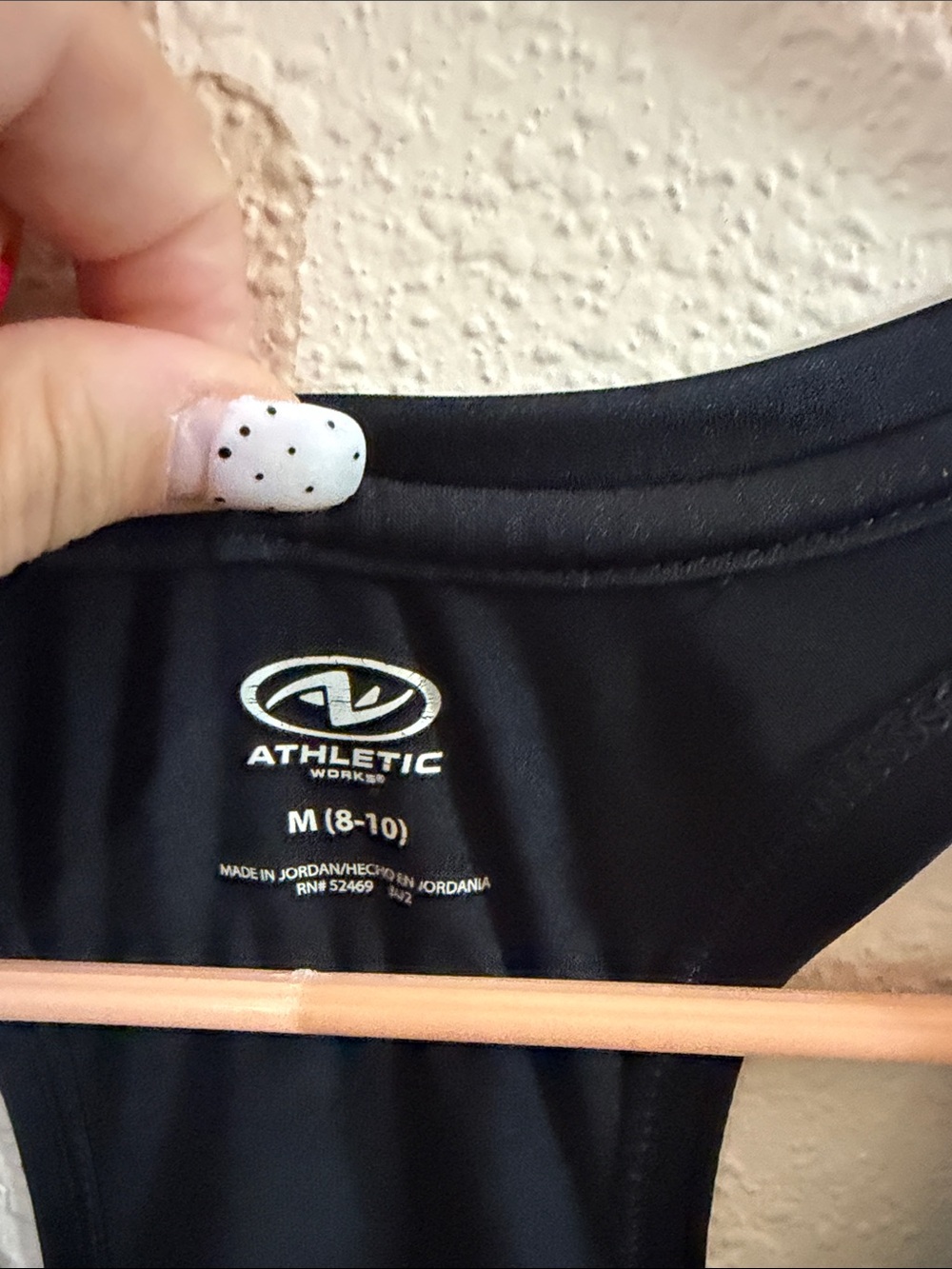 Athletic Works Black Racerback Tank - Picture 2 of 2